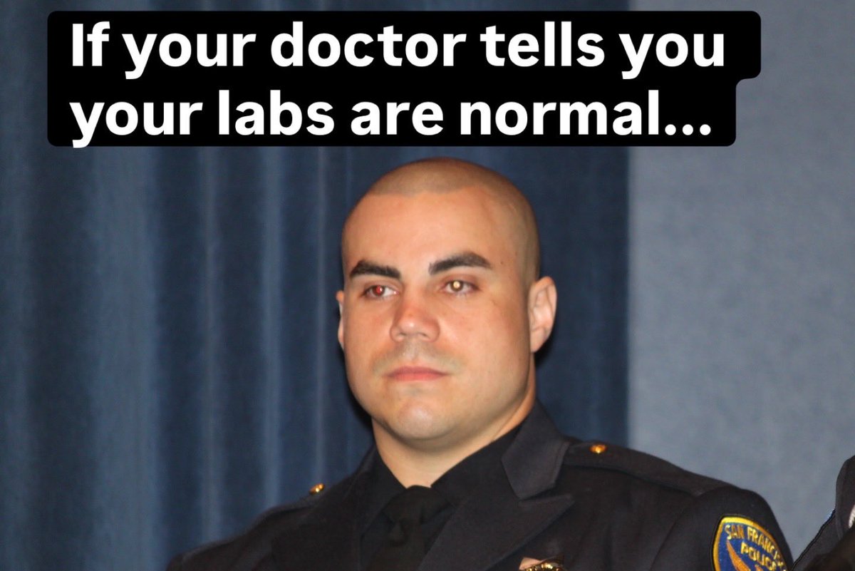 themattlopez_'s tweet photo. If your doctor said "normal," you might still be in trouble.

I went in for bloodwork a few years ago.
Felt like trash.
Tired all the time.
Brain fog.
No drive.

Doctor looked at my labs and said, "Everything's normal."
But I didn't feel normal.
I felt broken.

Here's the problem:
"Normal" just means you're in the average range.
And the average 40-year-old in America is overweight, tired, and on multiple medications.

That's not the standard I want to hit.
I want optimal.
Not normal.

Here's the difference:
Normal testosterone: 300-900 ng/dL
Optimal testosterone: 800-1000 ng/dL
Did they even check your free testosterone?
Normal sleep:5-6 hours
Optimal sleep:7-9 hours with deep cycles
Normal recovery: You survive the week
Optimal recovery: You wake up ready to go
You don't have to settle for "normal."
You can aim higher.

Done bloodwork lately?
Don’t know the information what I posted above and need beginner help from me to break it down?

This is IMPORTANT that can give you more ENERGY for your SHIFT or LIFE.
Comment LABS 🧪 

I'll show you what you should be paying attention to, that no one told me and I had to be proactive and do it myself.
Let’s help you feel OPTIMIZED. Reach out!

Talk soon,

Matt Lopez
Founder
The Long Watch Health Community
