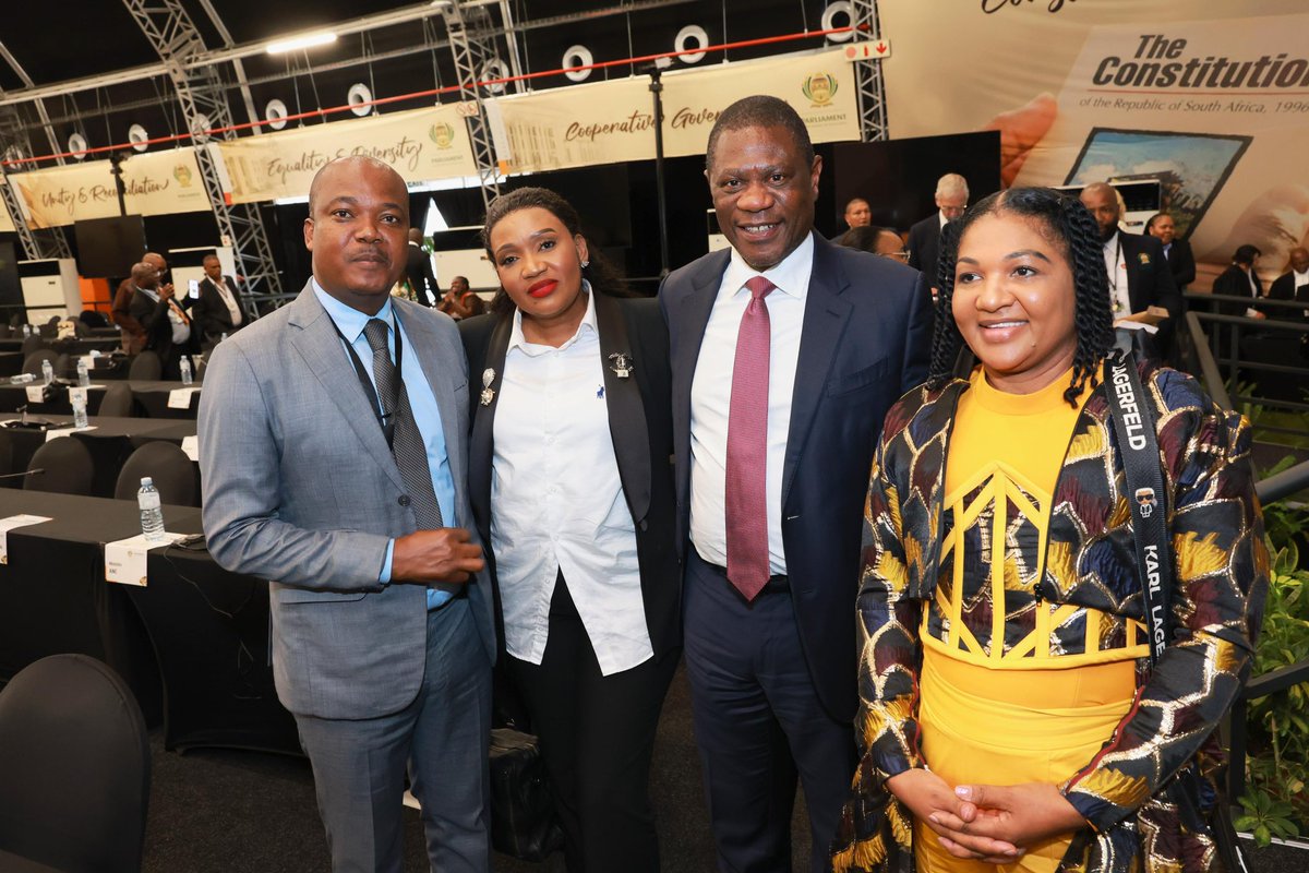 BerniceSwarts1's tweet photo. [In Pictures]

Deputy Minister Bernice Swarts with Deputy Minister Tandi Mahambehlala &amp; Deputy President Hon Paul Mashatile at The Dome, Parliament After the President's Reply For SONA2026🇿🇦

#SONA2026 #SONADebate https://t.co/OQYvaFQCSZ