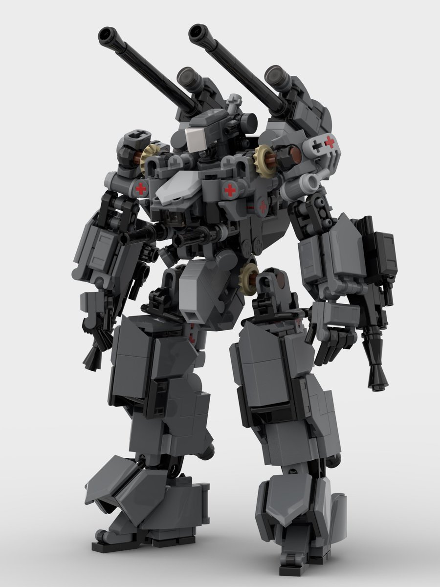 重装備の砲撃戦用ロボ。 名前は未定。 オープントップだけど一応背中側