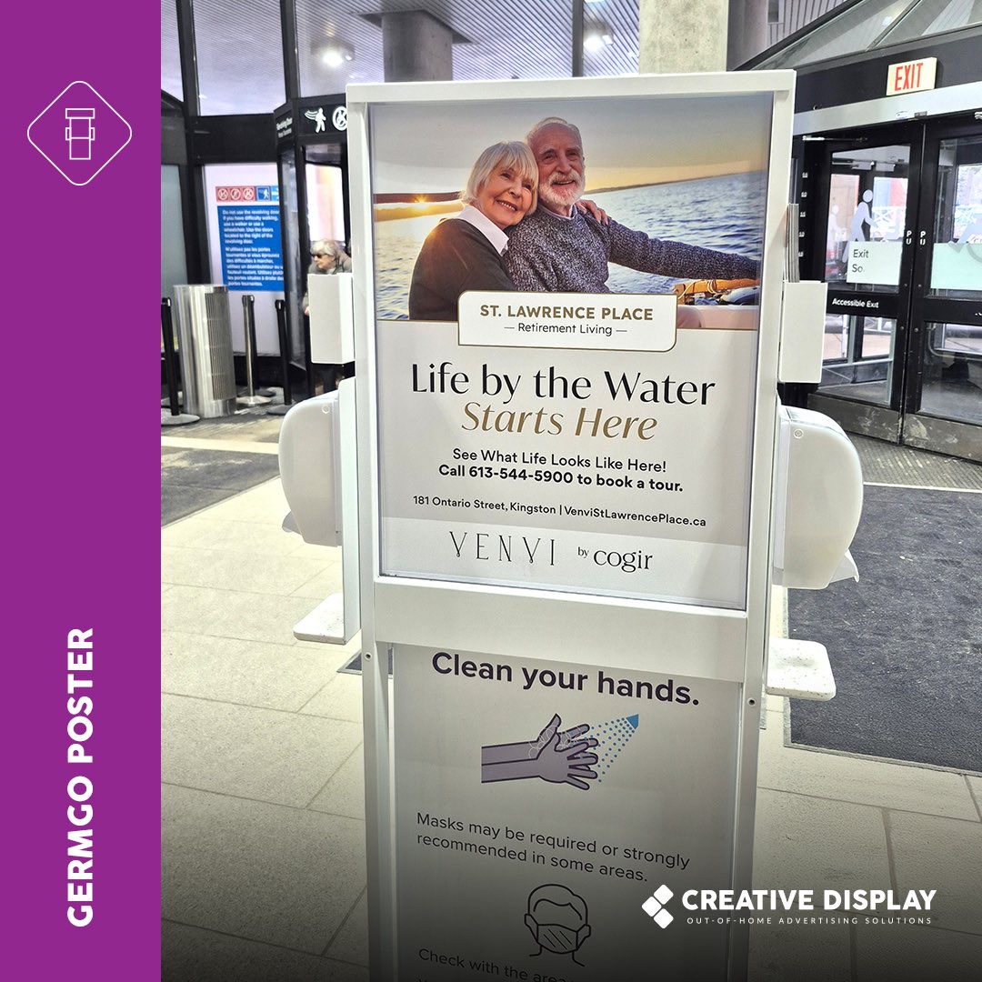 CreativDisplay's tweet photo. Life by the Water Starts Here - St. Lawrence Place by the Waterfront with a new campaign at Kingston General Hospital. Interested in advertising? Contact us today! 

#marketing #cdt #ooh #marketingdigital #digitalmarketing #branding #socialmediamarketing #design #advertising https://t.co/cRxR7RKDE7