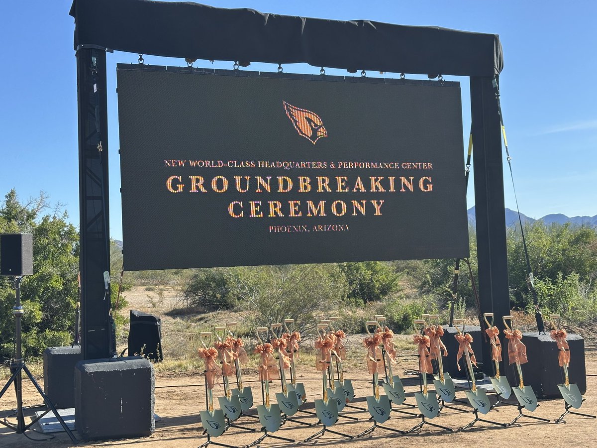 Cardschatter's tweet image. #AZCardinals about to break ground on new performance center in north Phoenix. Opening 2028.