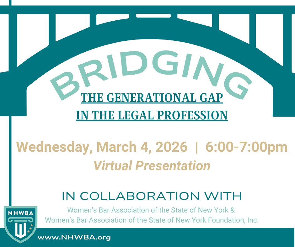 "This session, Bridging the Generational Gap, trades general observations for hands on strategies designed to solve the communication and engagement challenges facing today’s women lawyers."

You can learn more and register online here: zoom.us/webinar/regist…