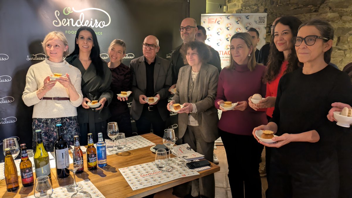 🍽️ Arranca a XVII edición de <a href="/Santiagoetapas/">Santiago(é)tapas</a> co apoio da Deputación da Coruña: 48 establecementos e 73 tapas para degustar ata o 8 de marzo. Un certame xa consolidado como referente gastronómico e turístico.