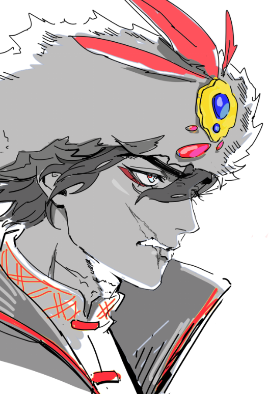 olivetart_'s tweet photo. Quick warmup doodle of Jael in his full slavic glory https://t.co/k5yiqOxv2R