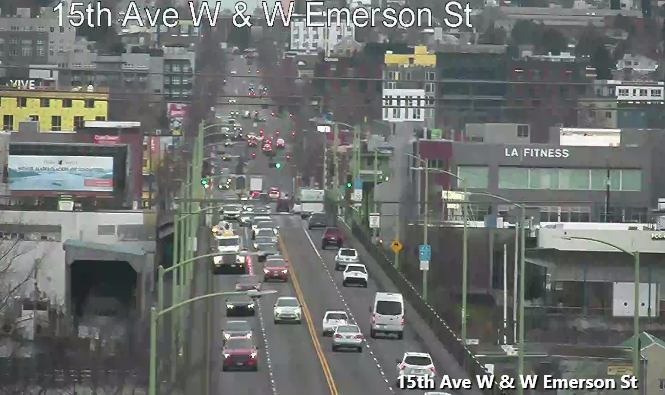 巴拉德大桥计划道路施工活动阻塞SB右车道，请注意安全.