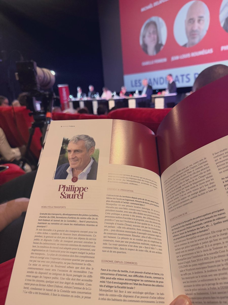 Le débat des #Municipales2026 <a href="/Midilibre/">Midi Libre</a> <a href="/cercle_mozart/">Cercle Mozart</a> à Odysseum #Montpellier !
Interventions constructives de <a href="/Phil_Saurel/">Philippe Saurel</a>
#mobilités #logement #économie
#commerces #emploi #securité #santé #cadredevie
