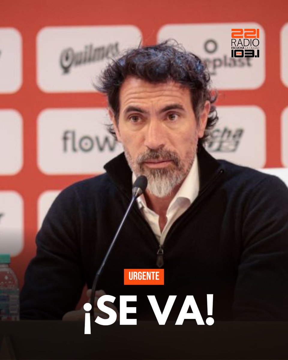 #221Radio | #EDLP | URGENTE 👇

🚨Eduardo Domínguez se va de <a href="/EdelpOficial/">Estudiantes de La Plata</a>

👉 El entrenador ejecuta la cláusula de salida para firmar por dos años con Atlético Mineiro 🇧🇷. Este viernes dirigirá su último partido ante #Sarmiento.

📜 Logró cinco títulos como técnico del Pincha: