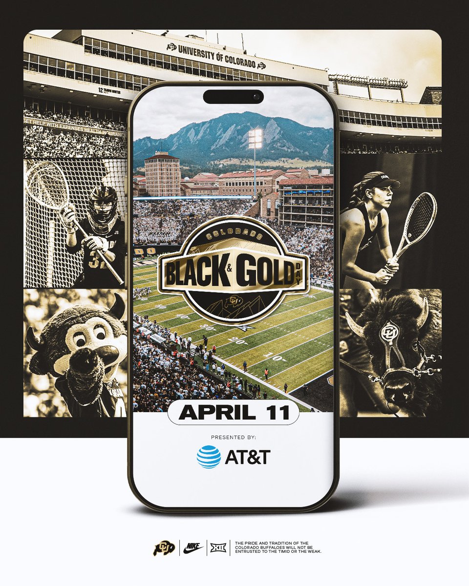 Black &amp; Gold Day is set..

Lock in a day with the Buffs 🦬

buffs.me/3MRTGfp