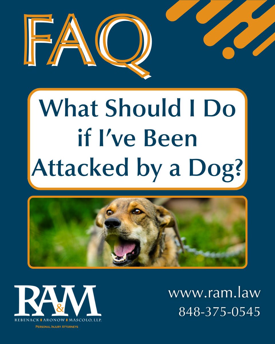If you’ve been attacked by a dog, your safety and medical care come first, followed by documenting what happened. RAM Law provides information on dog bite cases and the legal options available.

#RAMLawNJ #DogBites #InjuryLawyers #RAMLaw #NJLawFirm