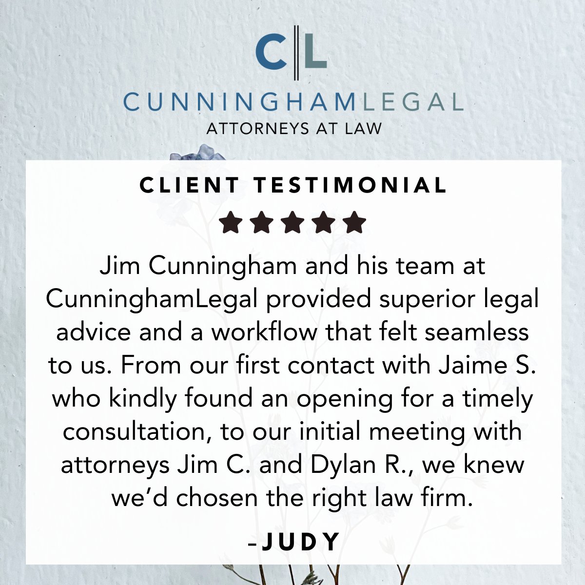 CunninghamLegal's tweet photo. Judy, thank you for your thoughtful feedback! We’re so glad to hear that our team could provide a seamless experience. Your kind words mean a lot to us! https://t.co/cOXF2m2gLI
