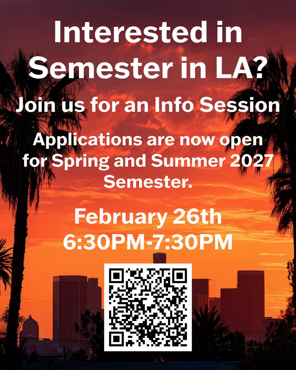 Semester in LA (Columbia College Chicago) tweet media