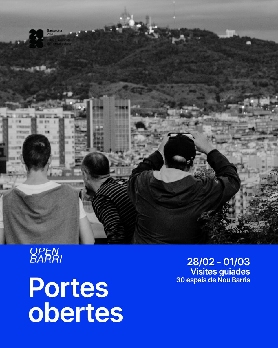 48hOpenHouseBcn's tweet photo. 📅 Apunta’t les dates: 28 de febrer i 1 de març de 2026
🏛️ Portes Obertes #OpenBarri – Nou Barris!

✨ Una oportunitat única per descobrir la bona arquitectura del barri

🔗 Més informació aquí: https://t.co/2I4J9NwYBV

💬 SOM MÉS QUE EL FESTIVAL QUE ENS DONA NOM!

#Barcelona2026 https://t.co/ePCxc2VQkI