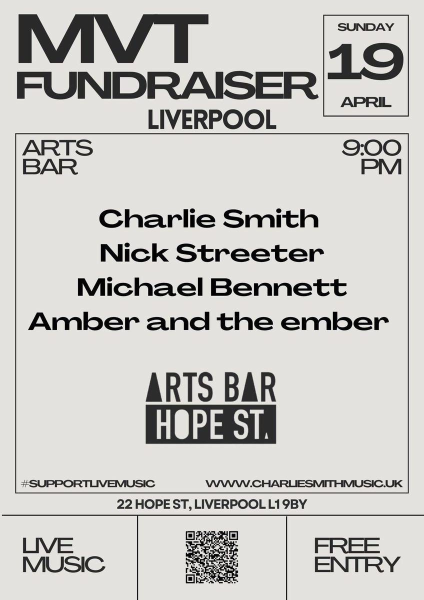 Blowing the dust off the acoustic for this gig.

Fundraiser for <a href="/musicvenuetrust/">Music Venue Trust</a> supporting <a href="/CharlieSmithMus/">Charlie Smith Music</a> 

Tickets available via <a href="/eventbrite/">Eventbrite</a> 

Is Right X
