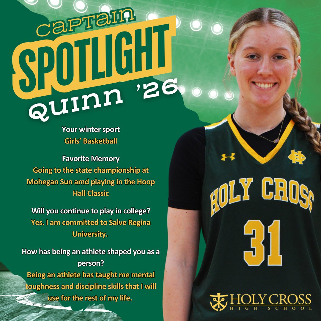 holycrosswtbyct's tweet photo. Meet the Captains of our Girls' Basketball Team - Quinn '26 &amp; Reese '26! https://t.co/O15VJYHt1I