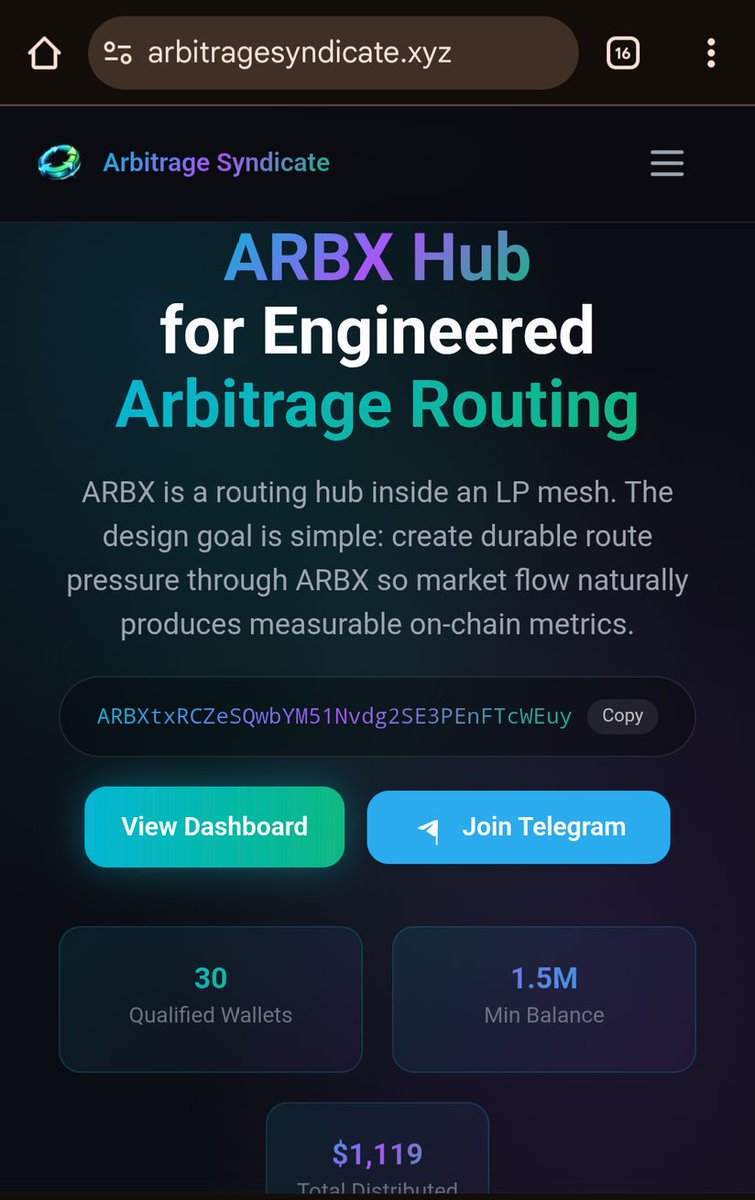 Arbitrage Syndicate tweet media