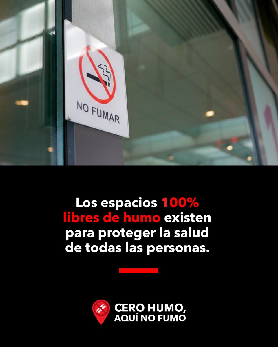 Exige el cumplimiento de la ley y prefiere espacios que priorizan la vida sobre el negocio del tabaco. 🛑👁️🔓

 #AquíNoFumo #Líneadelavida #MéxicoSinHumo  #MéxicoLibreDeHumo
#CeroHumo #DiNoAlCigarro
