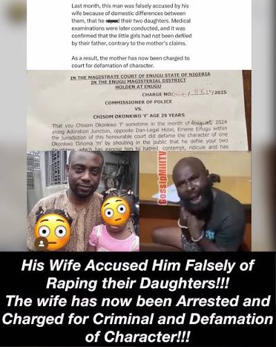 ChiefChinua's tweet photo. @itsSh0la This man's life was almost destroyed last year in Enugu when his wife falsely accused him of raping their daughters. Mirabel should be prosecuted. https://t.co/07f7oXRuVJ