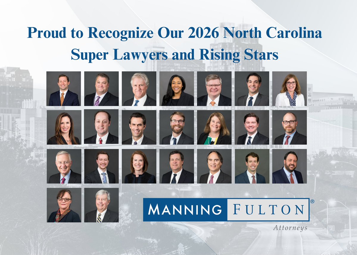 23 Manning Fulton attorneys have been named to the 2026 North Carolina "Super Lawyers" &amp; "Rising Stars" lists! Congrats to our outstanding legal team — your commitment to excellence continues to set the standard.
manningfulton.com/news/twenty-th…