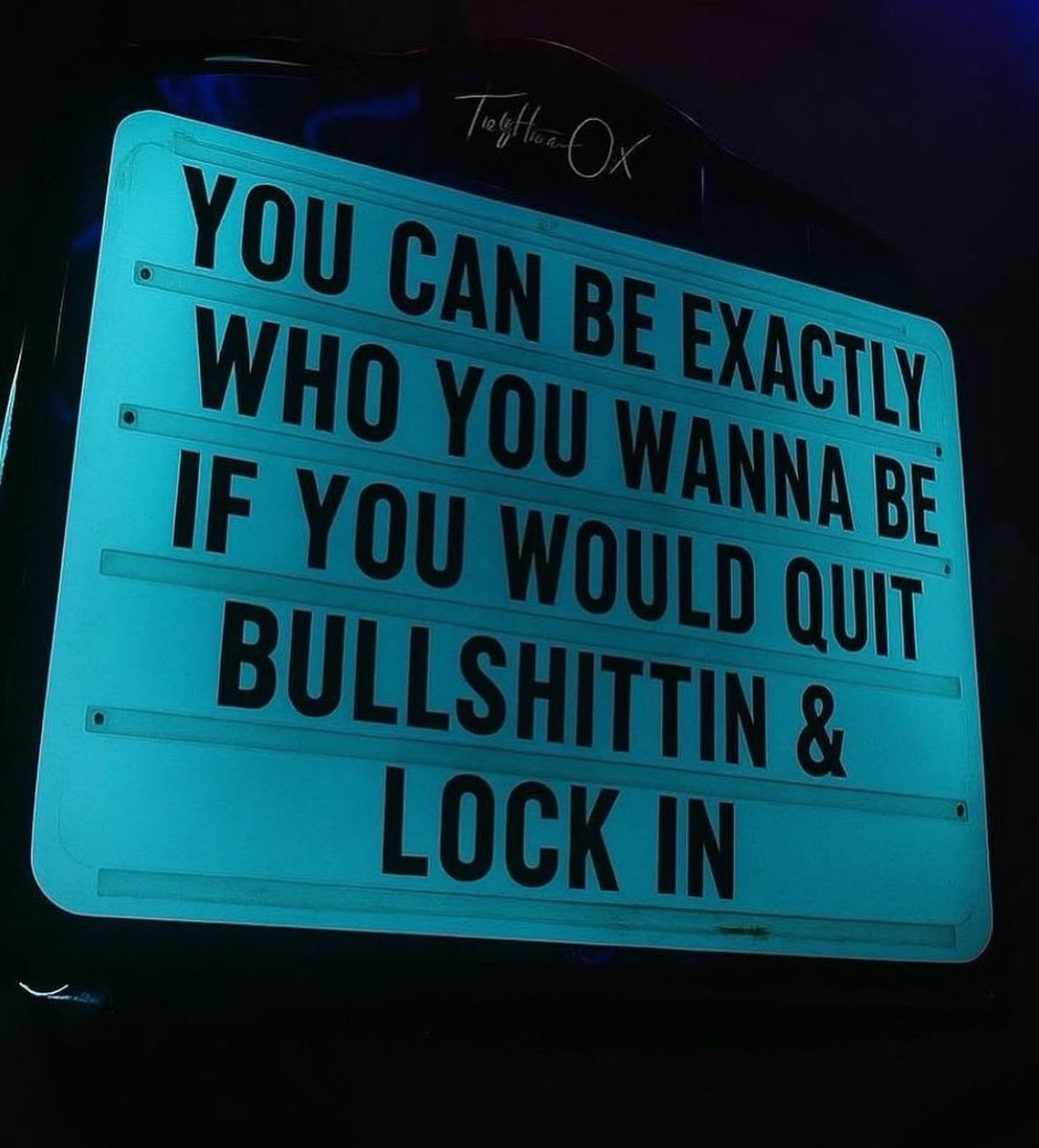 blknprd79's tweet photo. At some point you have to stop negotiating with your excuses.Stop romanticizing the grind.Stop waiting to feel ready.
At some point you have to stop negotiating with your excuses. Stop waiting to feel ready. No more https://t.co/bNN4d2A22D’s execution season. https://t.co/W8WE8YhusU
