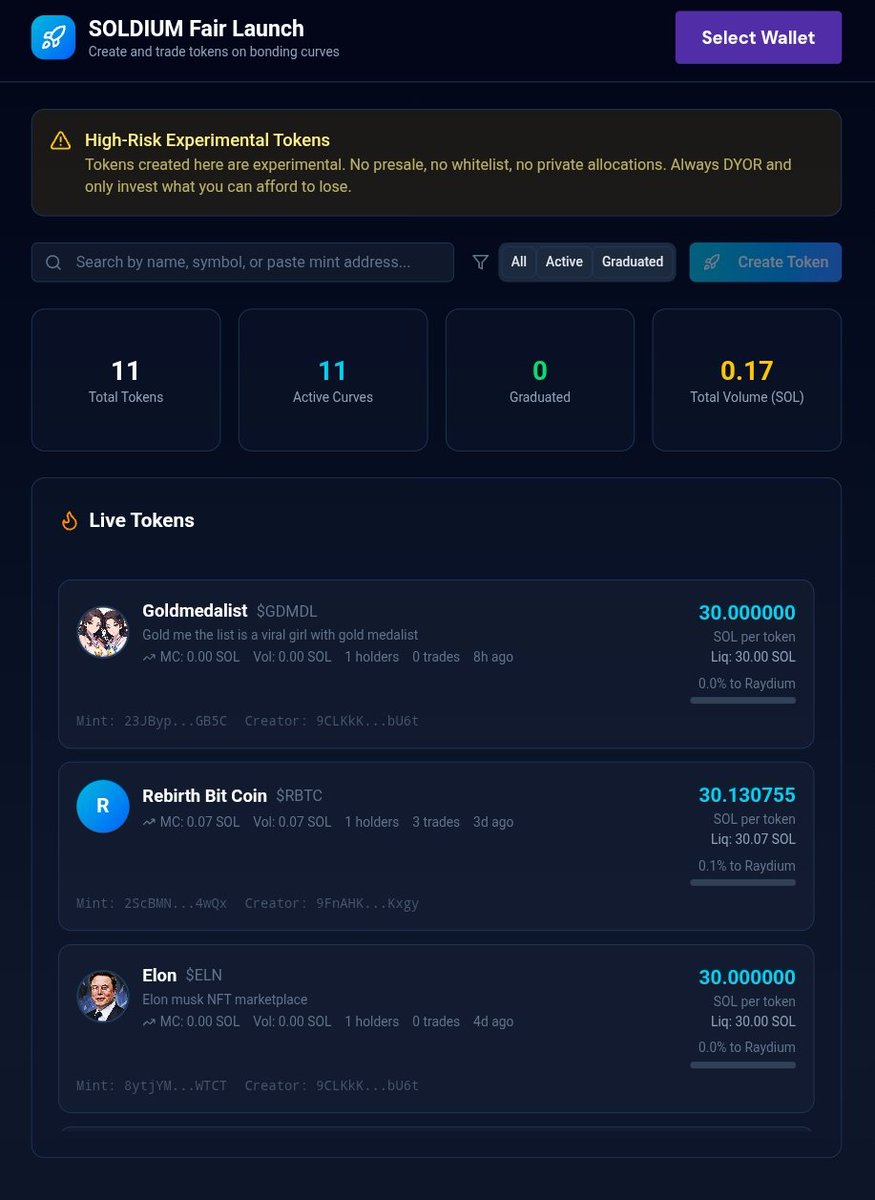 SoldiumOfficial's tweet photo. 🚀 NEW TOKENS ARE LIVE ON SOLDIUM FAIRLAUNCH PLATFORM🚀
Welcome to the newest builders and token creators who just launched on SOLDIUM 🔥
The chain is cooking and the fairlaunch machine is running.
Now live on the platform:
🥇 $GoldMedalist
♻️ $Rebirth Bitcoin
🚀 $ELON
More creators.
More launches.
More opportunities.
SOLDIUM is where tokens are born, traded, and discovered early.
No gatekeeping.
No complicated setups.
Just pure fairlaunch power on Solana.
Whether you’re a builder or a trader:
• Launch your own token in minutes
• Get early access to new projects
• Trade from day one
• Grow with a real community
This is just the beginning.
Every day new tokens.
Every day new chances to catch the next runner.
Create. Launch. Trade. Repeat.
Powered by SOLDIUM ⚡
🌐 Website: https://t.co/tWgS0FUb0L�
CA: 6yi6hyPp1Ubgn8iipWtDLt7Jou1zECTPm2pnheBmpump
#SOLDIUM #FairLaunch #Solana #Memecoin #CryptoLaunch #SODMX