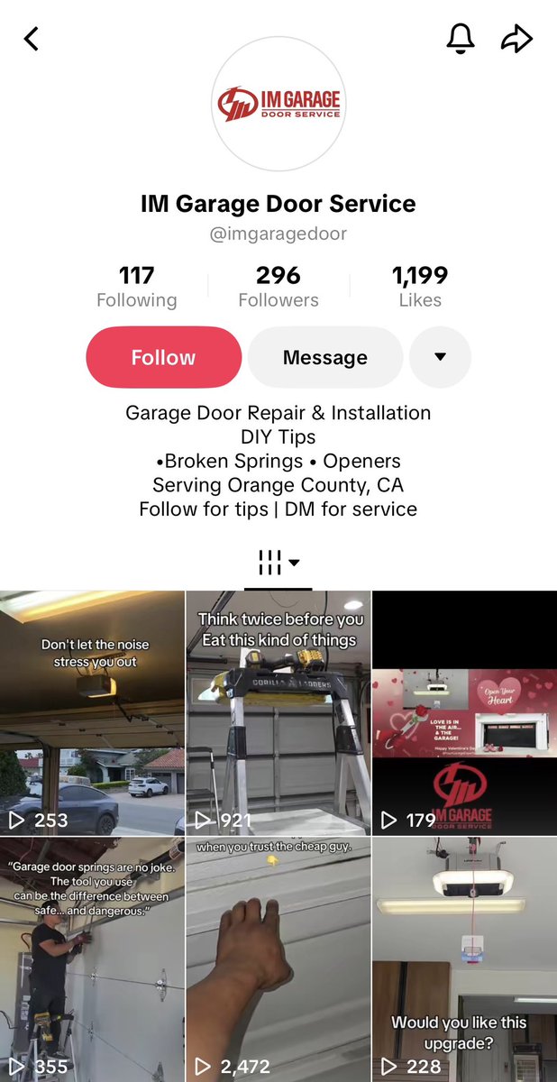 ImMeme0's tweet image. 🚨 BREAKING UPDATE: IM Garage Door Service in Orange County, CA has just deleted the video and all comments from its TikTok account.

The owner is about to face the consequences of FAFO. 

You were hired to do work, not to shamed or brag about taking advantage of your customers