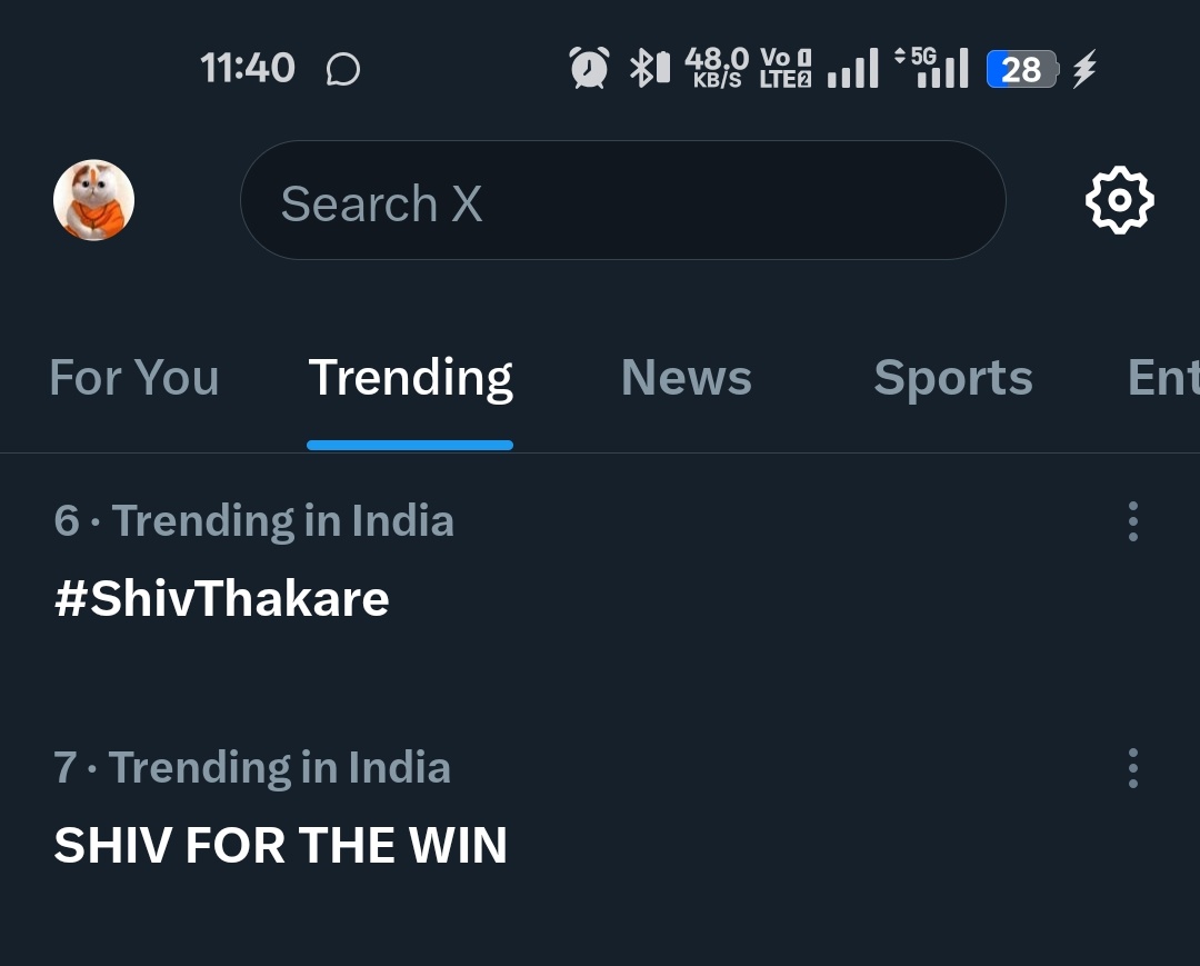 Shiv trends organically with #ShivThakare and SHIV FOR THE WIN 🔥

Pure dominance on the trend list, no promotions, just massive fan power.