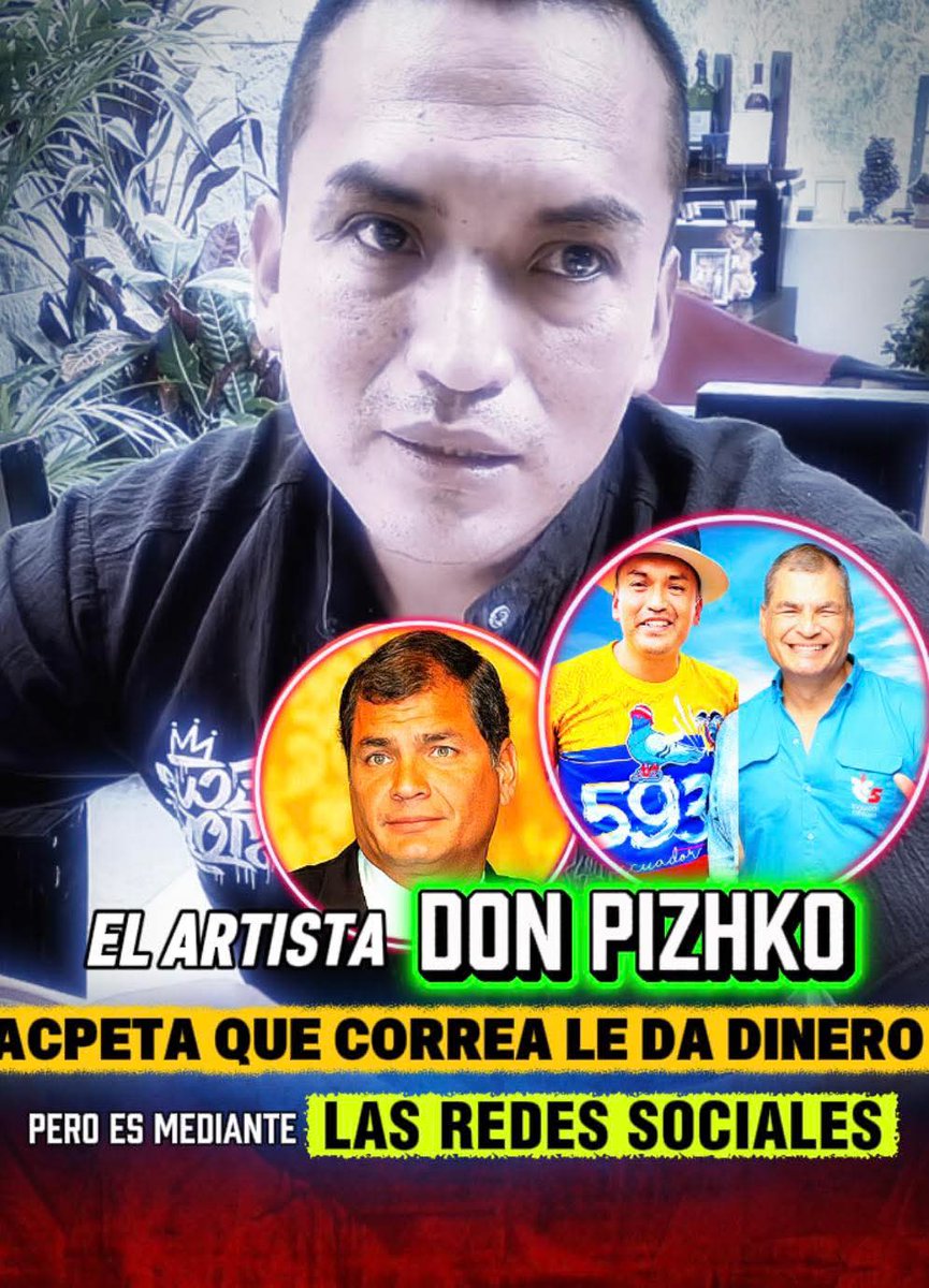 El terr0rista e influencer correísta alias Don Pizhko admite públicamente ser financiado por Correa.🙄
No es novedad, luego del paro todos conocen a este delincuente.