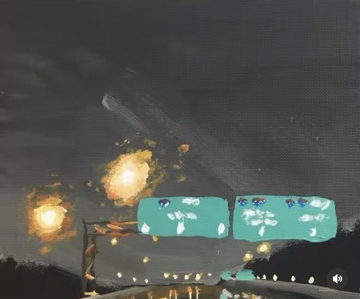 You're 7 years old and you just woke up during the late night road trip