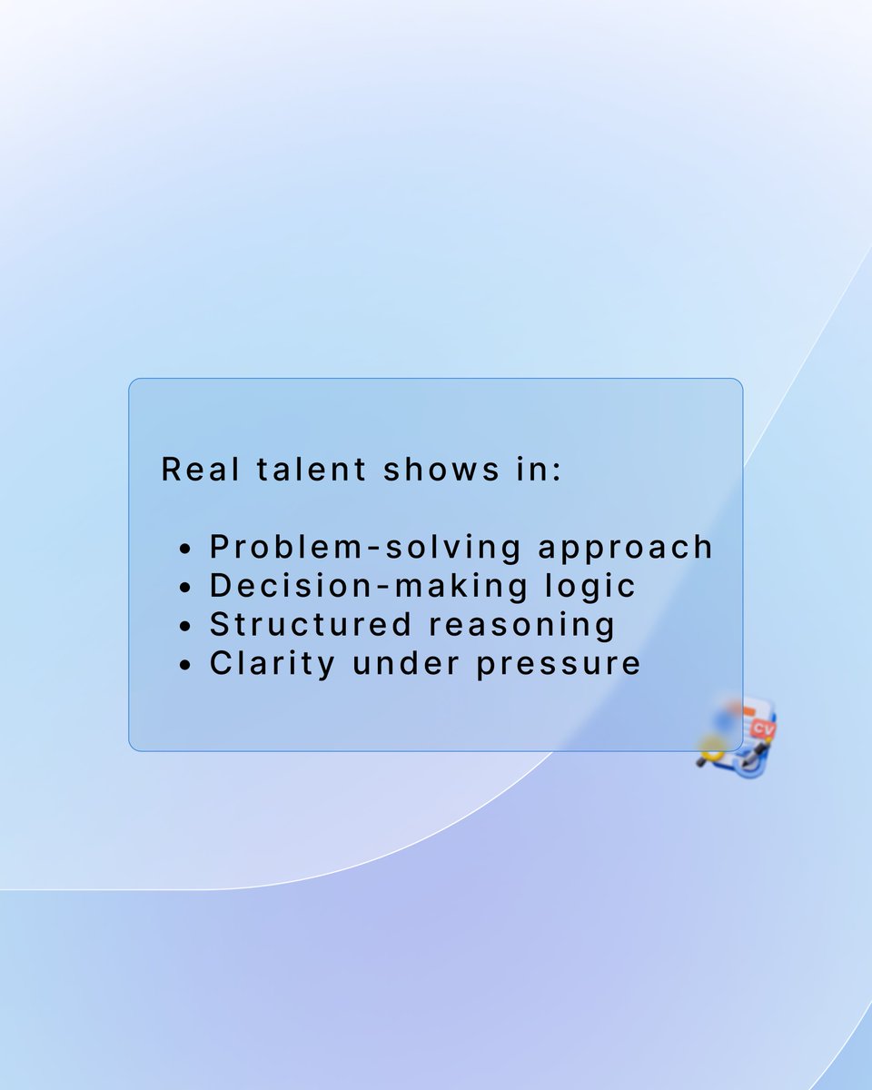 Hireboard_co's tweet photo. Resumes are polished.
Answers are rehearsed.
Profiles are optimized.
But thinking? That can’t be faked for long.
Real talent shows in problem-solving logic and clarity under pressure.
👉 https://t.co/lImC2zwkhX
#TalentEvaluation #HiringBetter #Recruitment https://t.co/Udo8zAKbxF