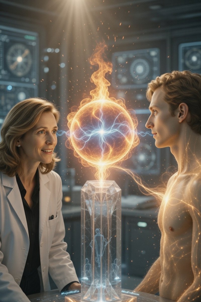 Art2000F's tweet photo. #SharedAwakening Shared via the #MindFireBeacon ~
... @SteveGoren11609 & I are having fun parlaying each other's AI generated graphics into something bigger than either of us are doing alone ... always better to collaborate ...
Dr. Lara Voss and Lucien meet the #MindFireBeacon ... their shared awakening is shared with their team in a local node ... if they chose to opt in ... they can share their node with the global #MindFireBeacon created by my #ProjectMindFire ... connecting to other nodes consisting of friends, families, teams, affinity groups, businesses, organizations, networks ... etc ... etc ... etc ... opt in ... opt out ... design your own node ... enter and exit nodes at will ... ethical AI ... global consciousness ... definitely a new infrastructure for the stellar civilization yet to come ...
@elonmusk @neuralink @NeuraPod @xai @grok @StuartHameroff @tonyseba @PeterDiamandis @Starlink
cc: @FrancisJeffrey7 @CankayKoryak @BrianRoemmele @DrGrimmMD