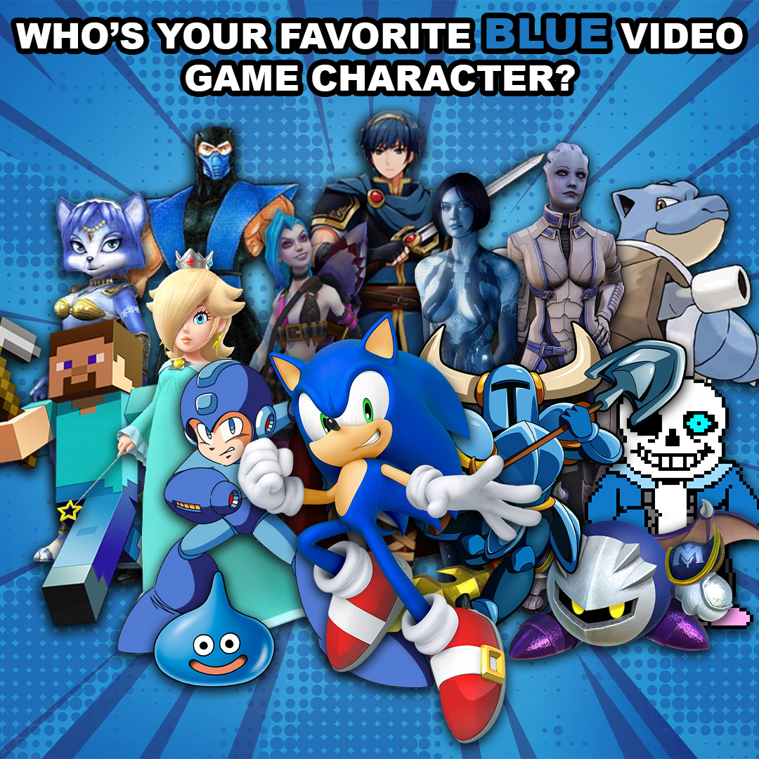 Who's your favorite?
.
.
#retrogaming #gaming #nintendo #sonic #blue
