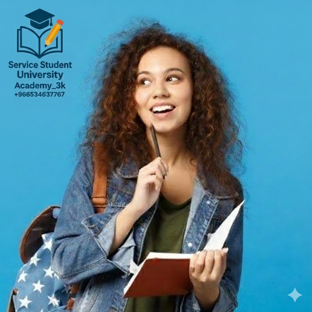 1- مشاريع تخرج مشروع شبكات دراسة جدوى
2- مشروع حاسب امن شبكات اختبار اختراق
3- خطة بحث صياغة مشكلة تحديد فرضيات
4- بحث تربوي تحليل نتائج ادوات قياس علمية
5- عرض بوربوينت تصميم شرائح انفوجرافيك
6- تحليل بيانات تنظيف بيانات تفسير نتائج طب
7- رسالة علمية مراجعة ادبية تحليل نظري بحوث