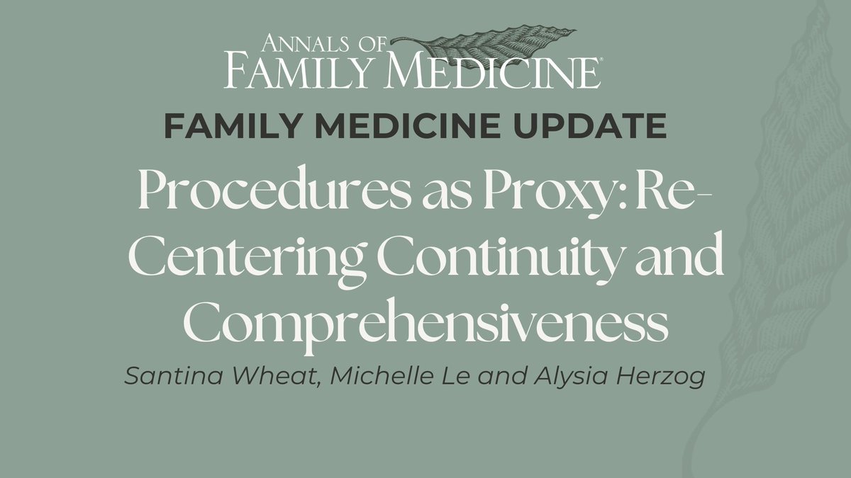 Annals of Family Medicine tweet media