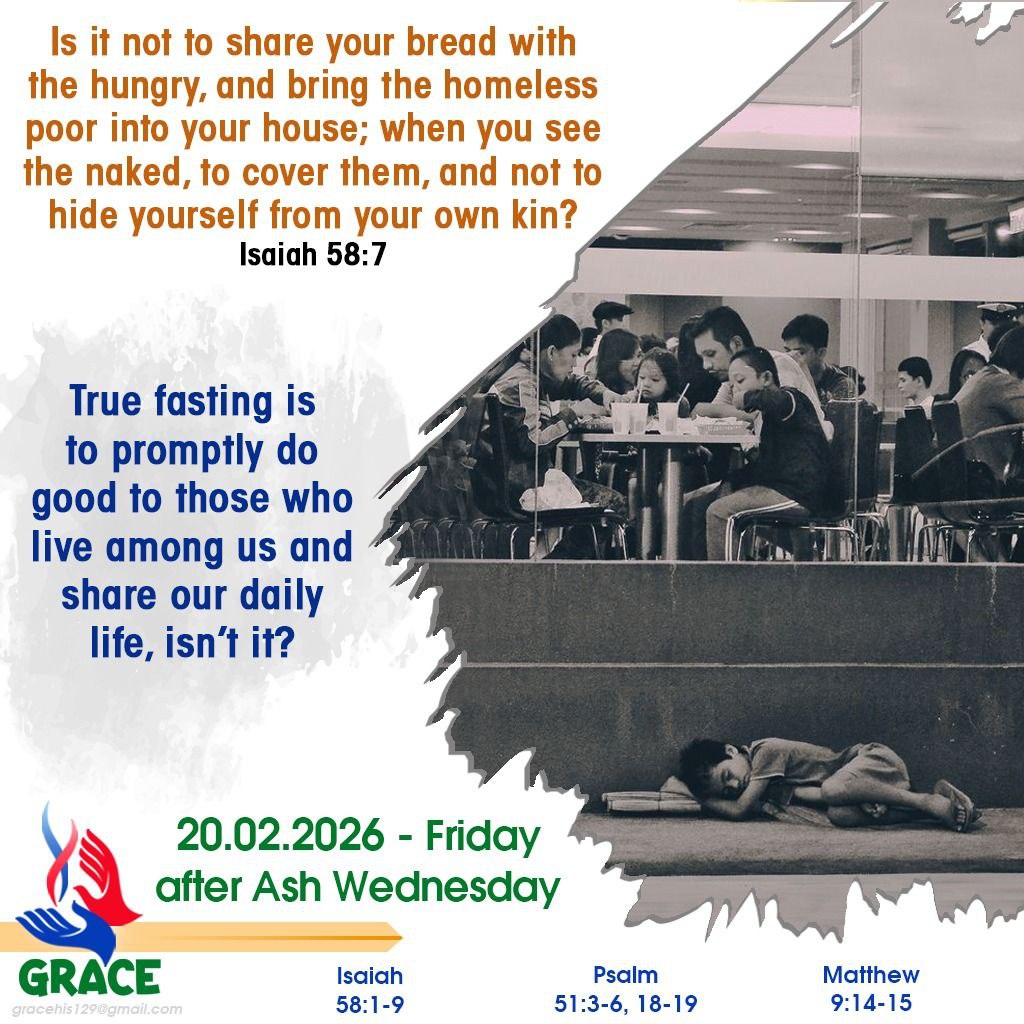 Holy Mass Readings for February 20th