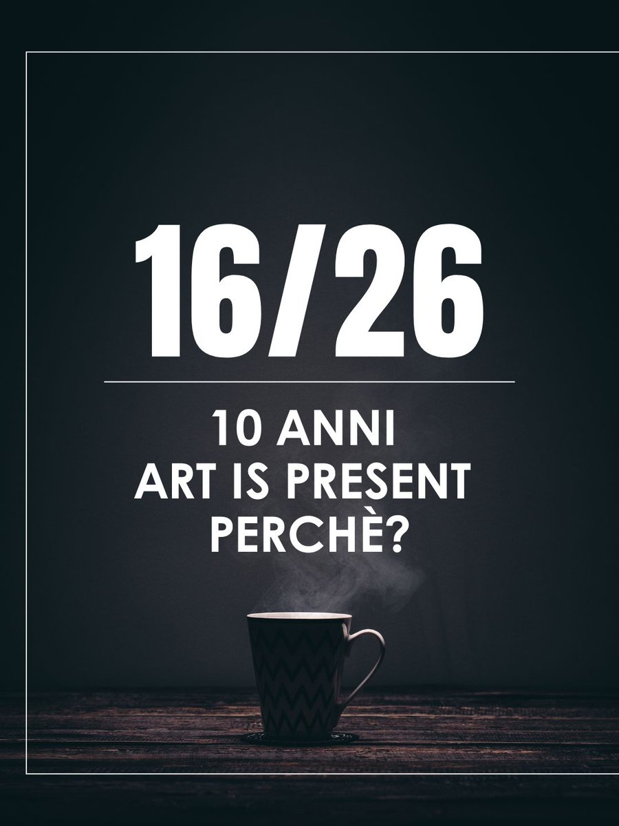 artispresent's tweet photo. 1️⃣🅾️ Anni di #artispresent, il magazine che affronta i temi da 3️⃣ punti di vista: #Arte #Danza #Teatro.

👉 #Cultura e #società  si leggono attraverso il filtro delle #artivisive, delle #scienzeumane e della vita quotidiana. 

©️ Leggi il mio #perchè?

#storiadellarte #critica https://t.co/eGinOyY2m2