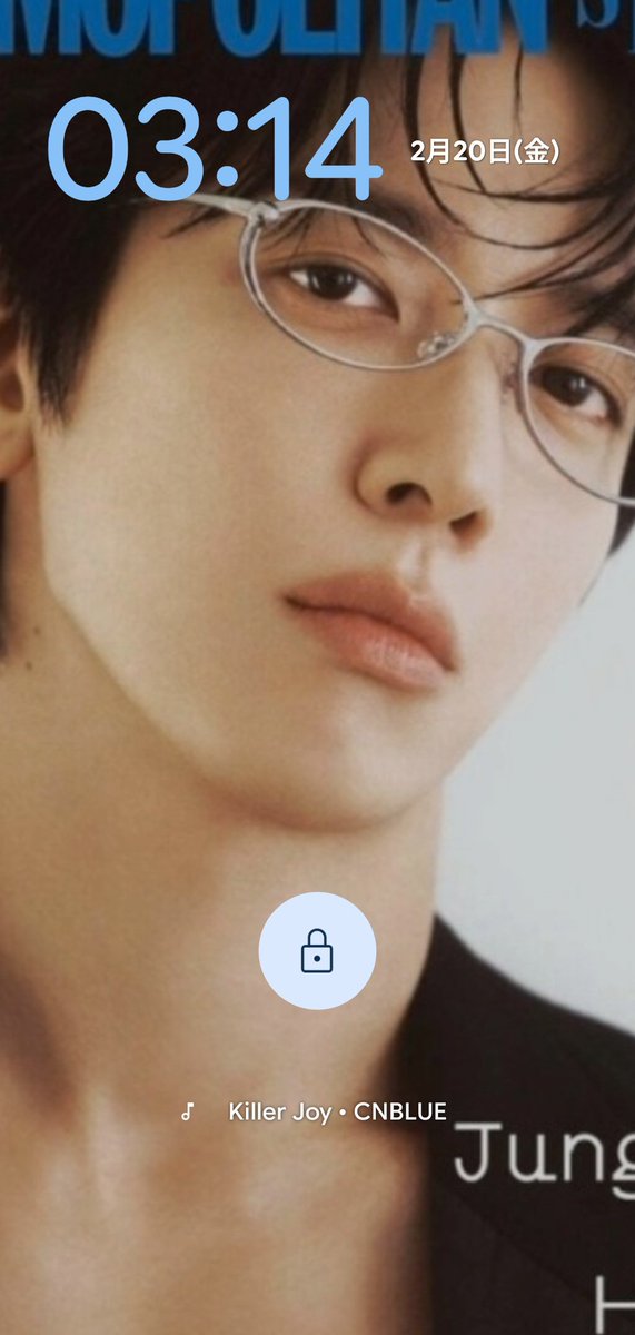 休憩中なので… 聴きながらロック画面変えてみた😆 そして元に戻した