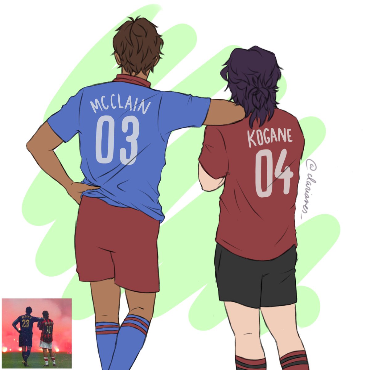 Saw the image below in Pinterest and immediately thought about them

#klance #soccerau