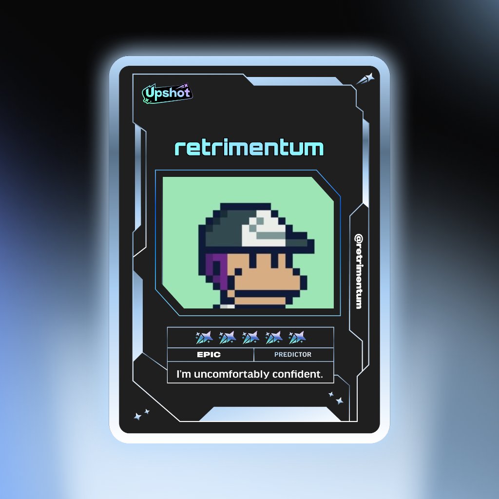 Just ripped my Predictor Card!

Ready to claim instant cash prizes, free packs and more.

Welcome to Prediction Play on <a href="/upshot_cards/">Upshot</a>

Your turn
upshot.cards/?code=6cd9697f