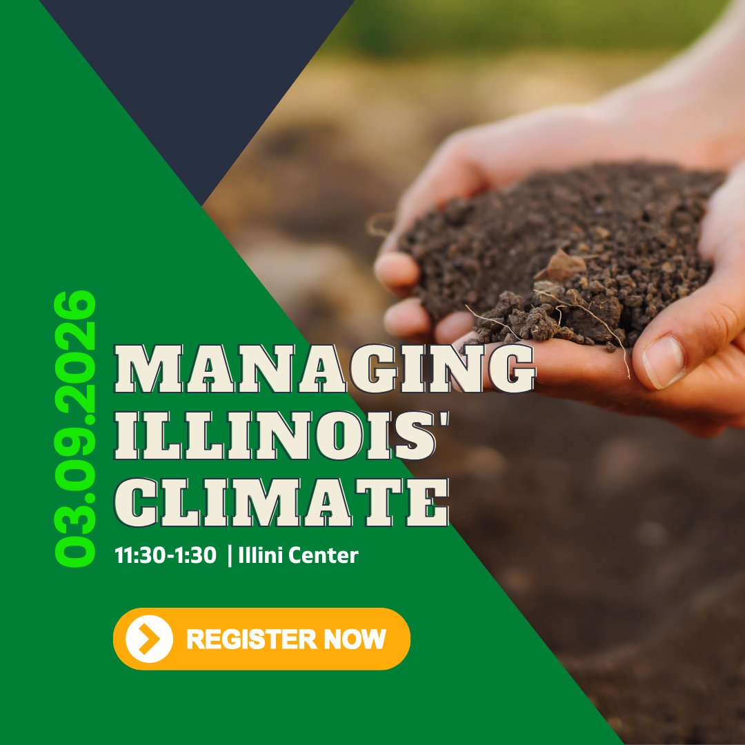 ChicagoFarmers's tweet photo. Don’t miss @ILClimatologist Trent Ford, @PrairieResInst. He will discuss managing the Illinois climate for profitable agriculture. Join us at the Illini Center, March 9, 11:30: https://t.co/32yJ5PNAOT 
#TheChicagoFarmers https://t.co/rbmq25Eejn