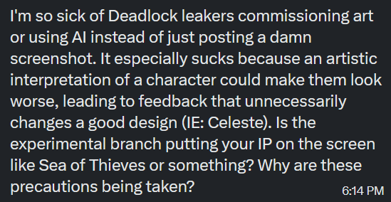 Deadlock Anonymous tweet media