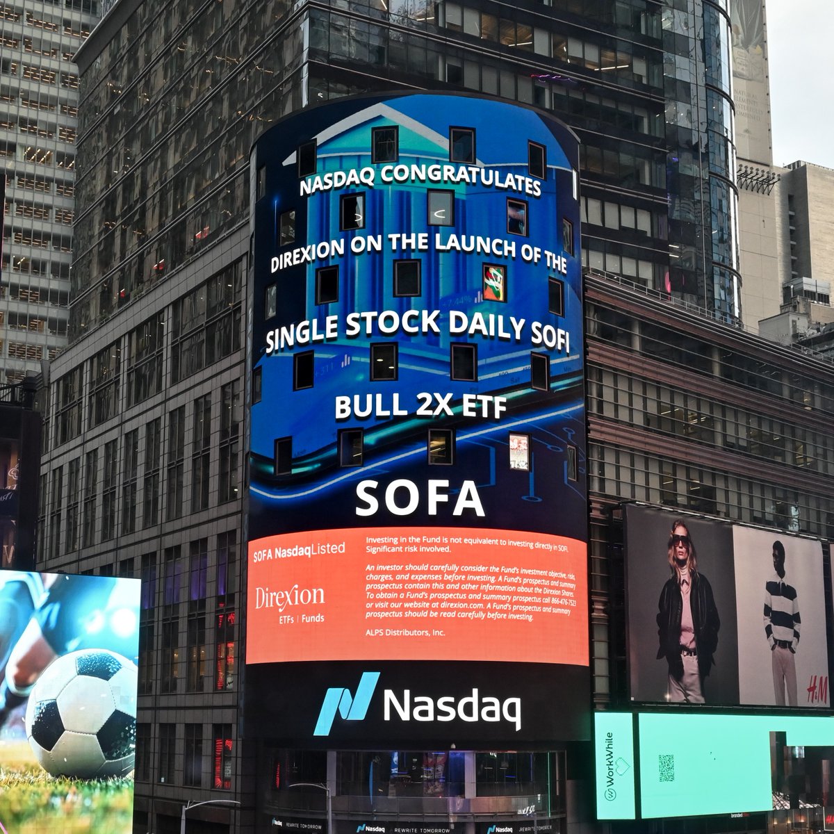 DirexionLETFs's tweet photo. Another amazing launch in the books. Thanks @Nasdaq for helping us celebrate 4 new single-stock launches. Check them out at https://t.co/CRGUnFYR2J

High risk. https://t.co/z9kBrvu6ki
