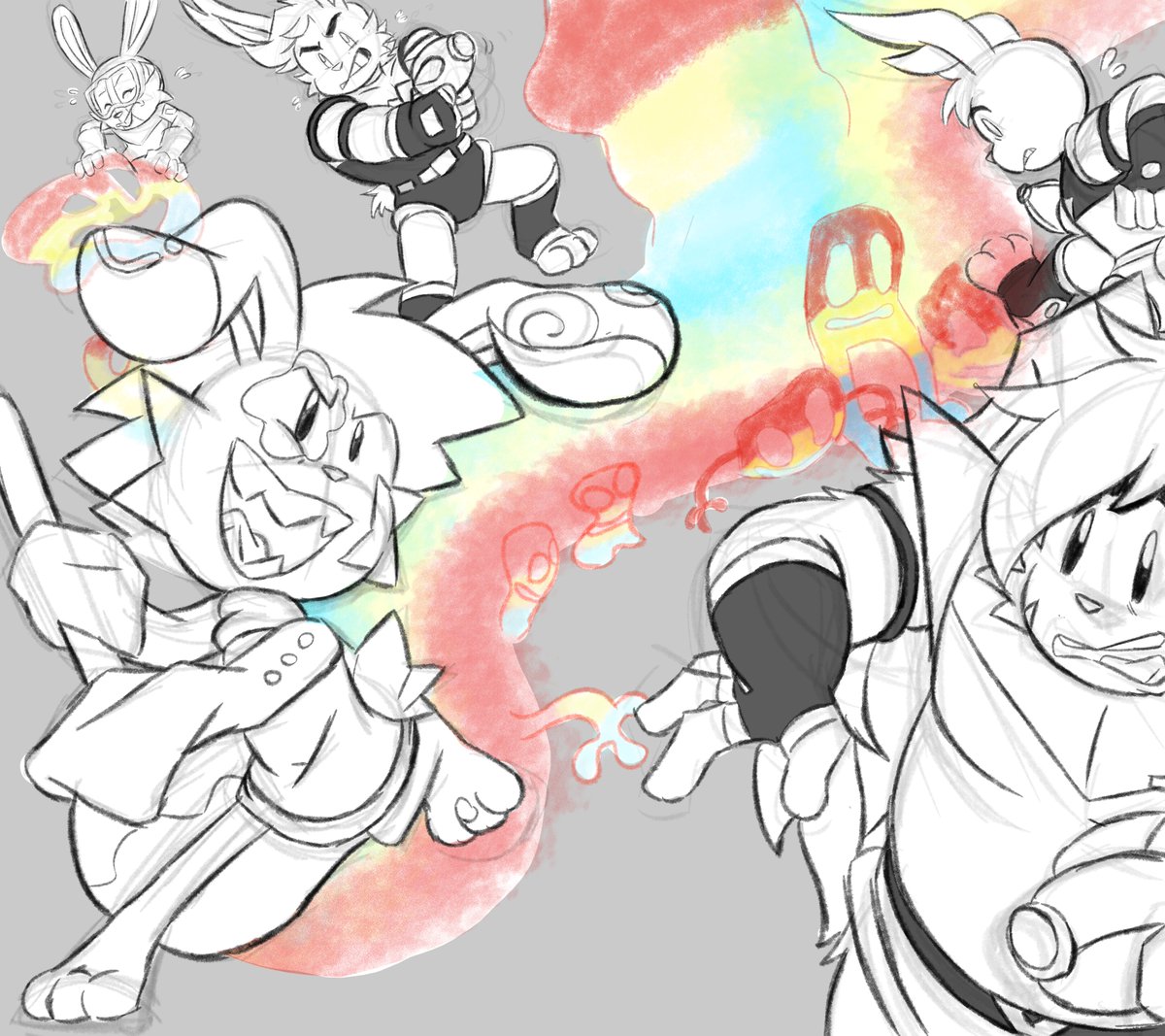 tryna make a comic 🐰📝 tweet media