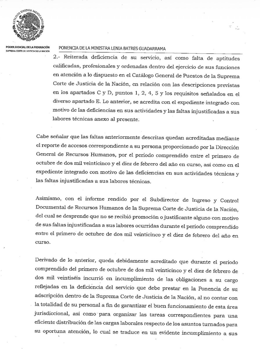 LENIA BATRES CORRE A TRES ABOGADOS DE BASE DE LA CORTE.

Que gran tema da a conocer <a href="/JLeyvaReus/">Jeanette Leyva Reus</a> vía El Financiero.

Lean ustedes la ARGUCIA que usó esa ponencia para correrlos.

Los mandaron hacer home office y luego los notificó un actuario para decirles que habían faltado por
