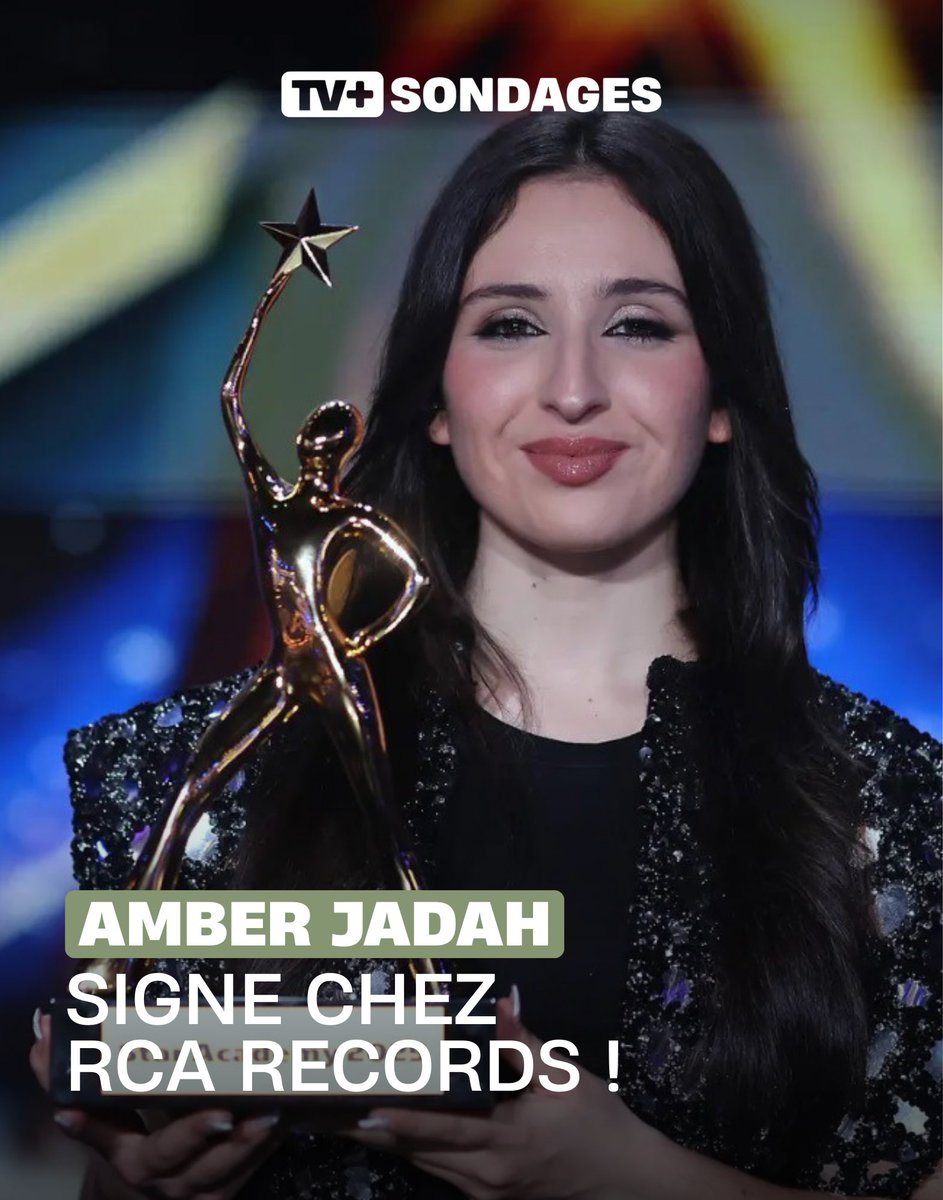 #AmberJadah, la grande gagnante de la #StarAcademy 2025 signe chez RCA Records (un label de Sony Music France) !