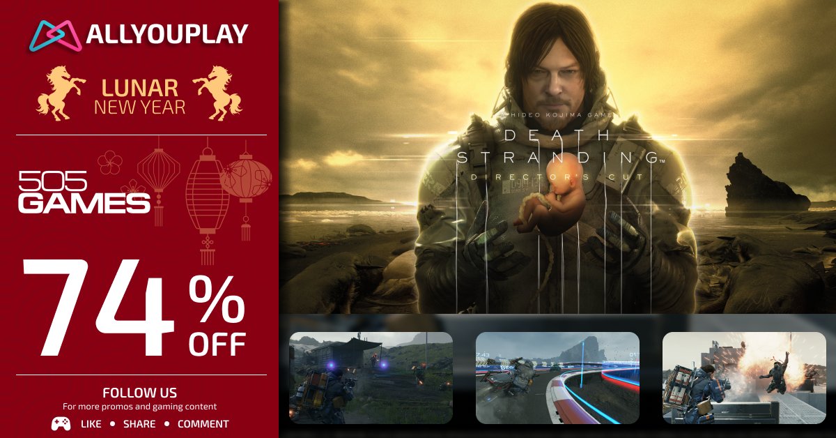 🚨 505 Games – Death Stranding Lunar Sale

The world’s waiting... are you ready to deliver?

⚡ Death Stranding Director’s Cut: 7.99€ / 8.75£ / 7.99$
Up to 74% OFF – Link in bio to grab yours NOW! ⏳