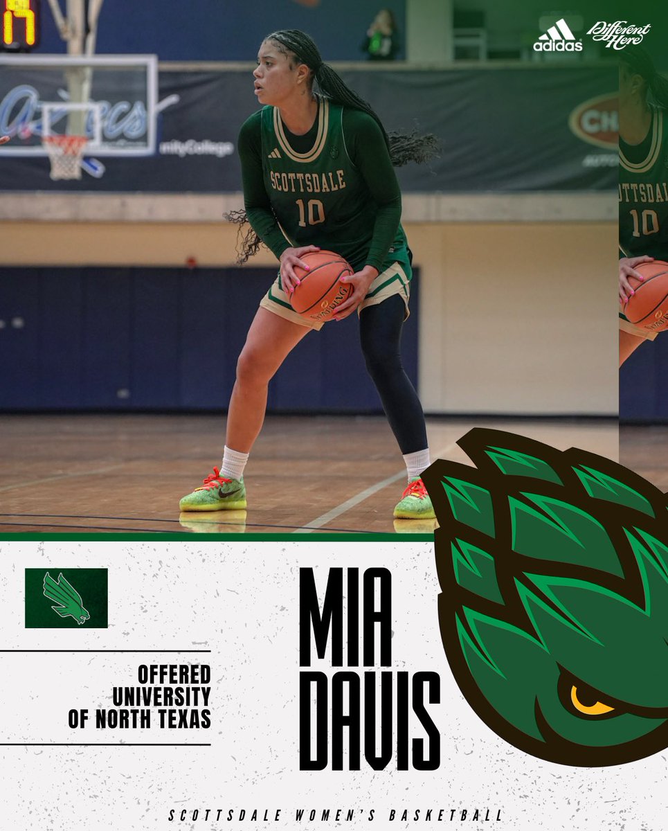 ArtichokesWBB's tweet photo. 6’1” SO. Guard Mia Davis has picked up an offer from HC Jason Burton and the University of North Texas. @m1a1ove 

🎥: https://t.co/J94eSpN1js https://t.co/Cipt7slujY