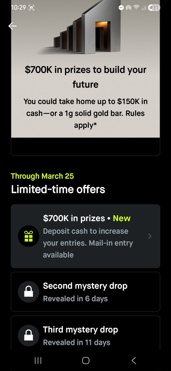 RBeemreddy's tweet photo. @RobinhoodApp @vladtenev I am a long time gold subscriber. Why I am not eligible for this offer. You should, at the minimum,  explain why and provide details in the message. https://t.co/Tz78zUhQo2