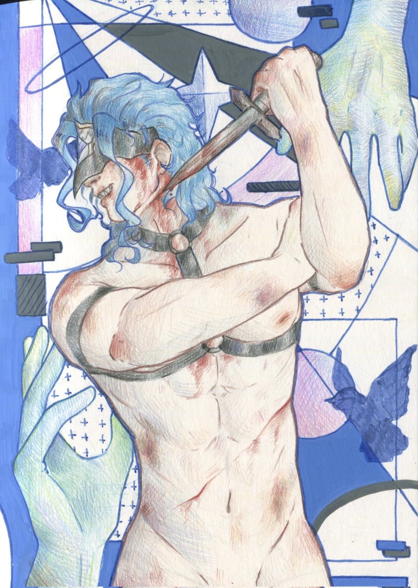 Думаю вы уже поняли что мне просто нравится рисовать полу голого побитого доктора 🫰
#dottore