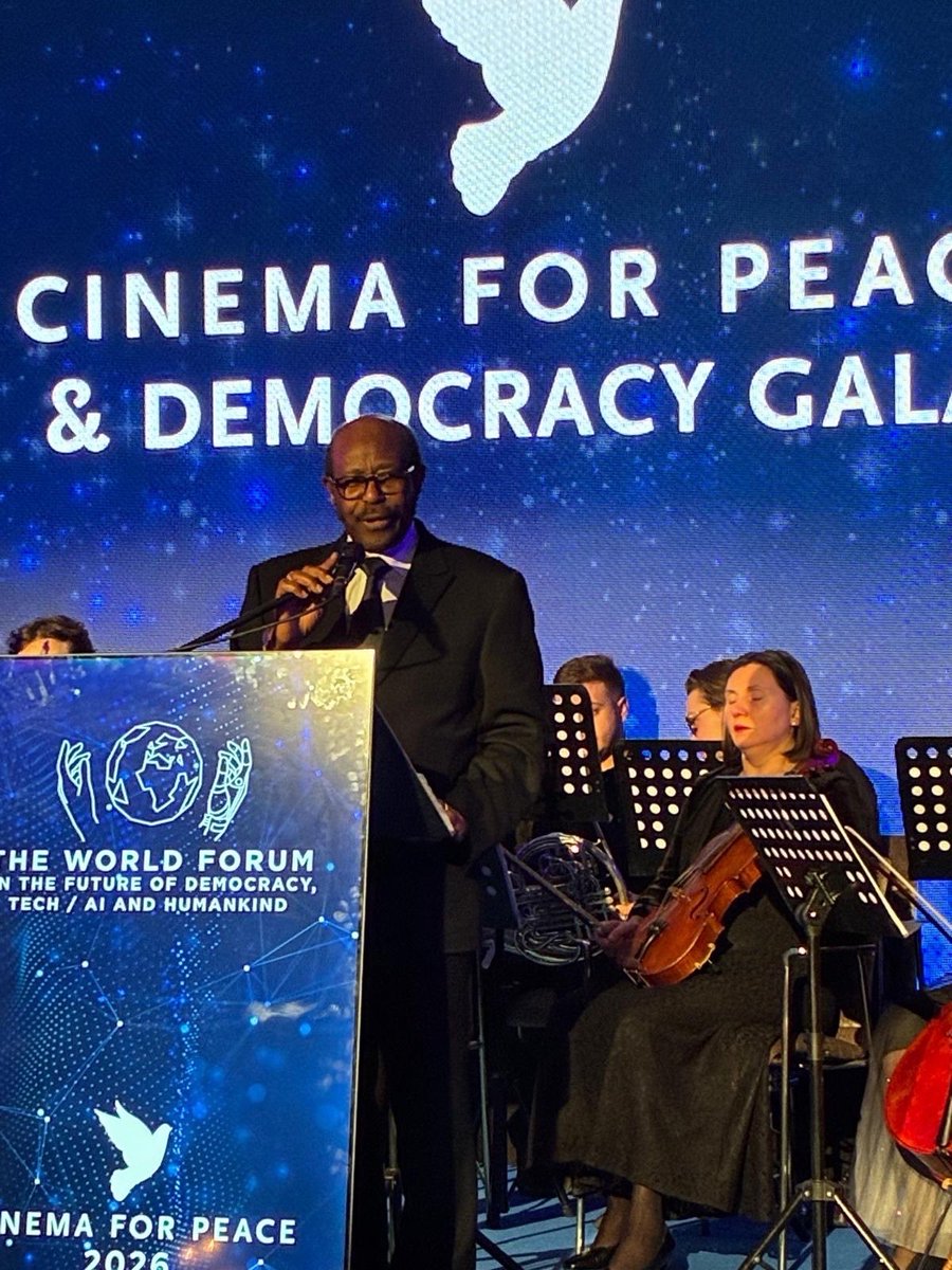 Incredibly proud of my father, Paul #Rusesabagina, for being awarded by the World Forum on the Future of Democracy. In accepting the award, he dedicated it to the victims of Paul Kagame’s regime, the imprisoned, the silenced, the families living under repression, &amp; to the people