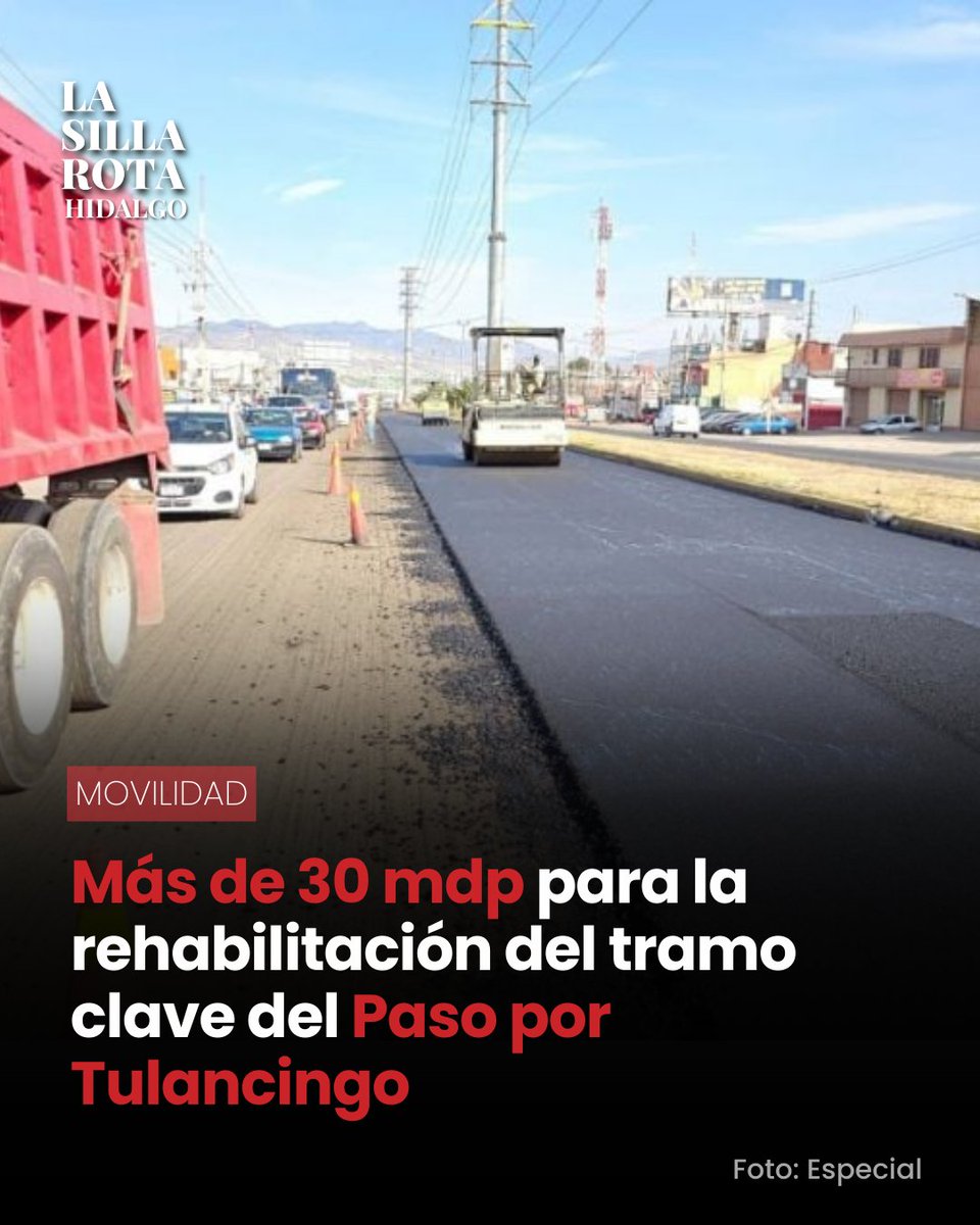 🛣️💰 Tras más de una década sin mantenimiento, el tramo Colonia Magisterio–San José de la carretera estatal Paso por Tulancingo fue rehabilitado con una inversión superior a 30 millones de pesos, beneficiando a más de 93 mil habitantes de la región. 

lasillarota.com/hidalgo/local/…